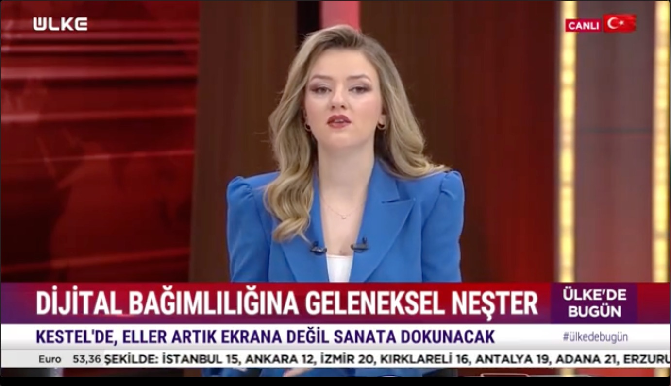 Ülke TV - Kestel'de Eller Artık Ekrana Değil Sanata Dokunacak