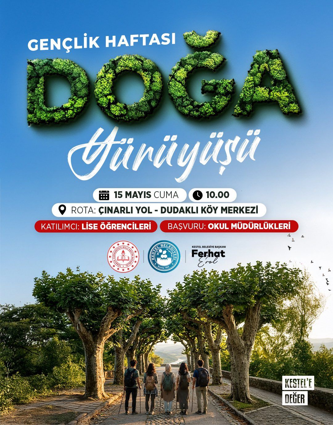 Doğayla iç içe, enerjisi yüksek bir Gençlik Haftası etkinliğinde buluşuyoruz