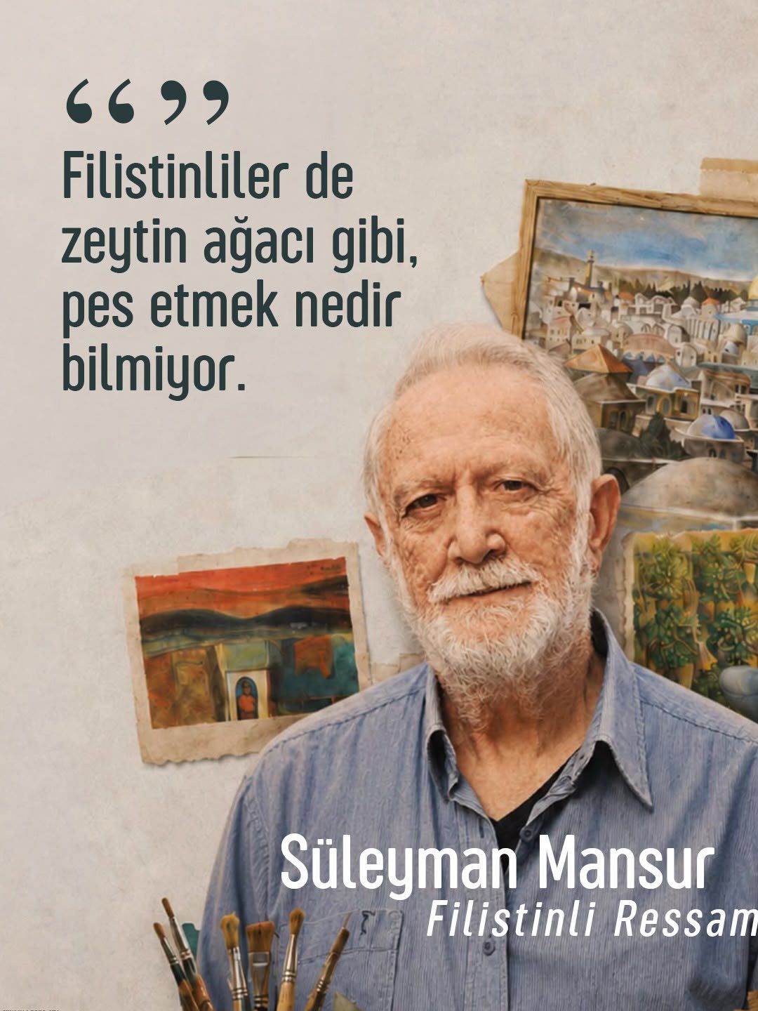 Filistinli ressam, heykeltıraş, yazar ve karikatürist Süleyman Mansur’un vefatını üzüntüyle öğrendim.