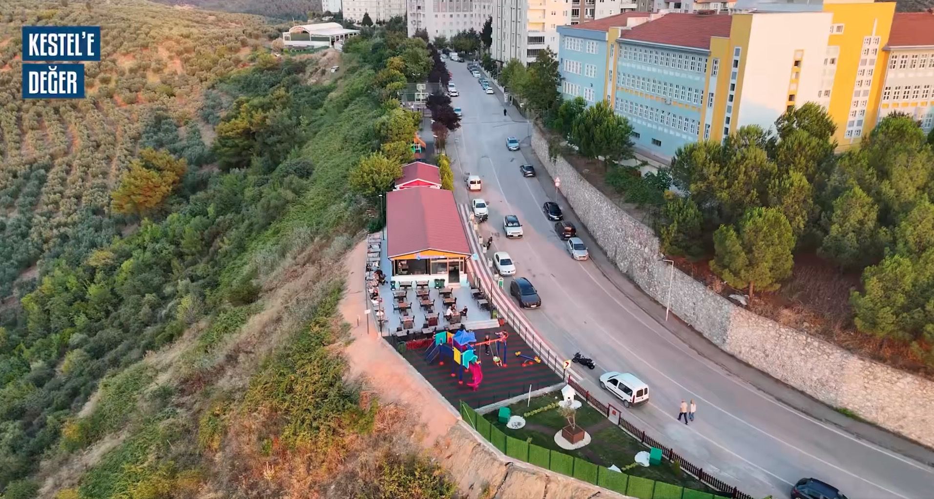 Manzara şahane, hava serin, keyif desen yerinde